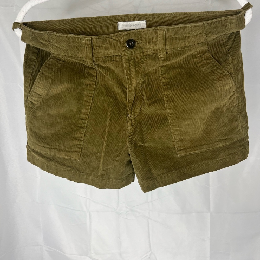 Outerknown Olive Corduroy Cargo Shorts